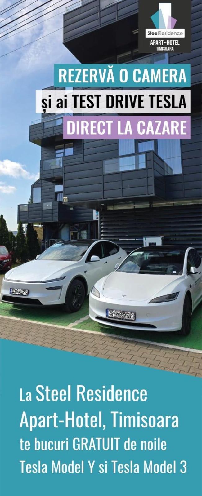 Apartments Steel Residence- Tesla Drive Experience Temeşvar Dış mekan fotoğraf